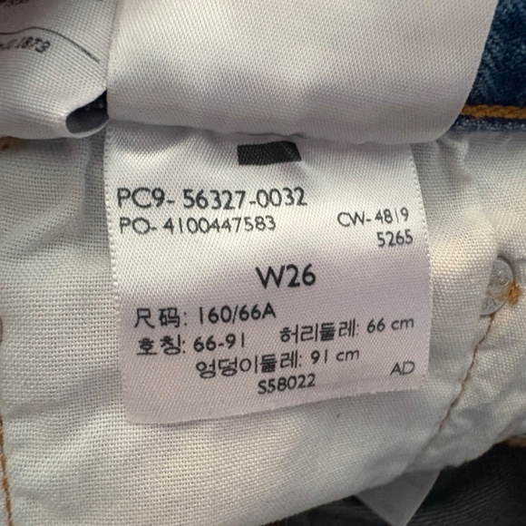 Levi's 501 Premium Distressed Denim Jean Shorts - Picture 6 of 9